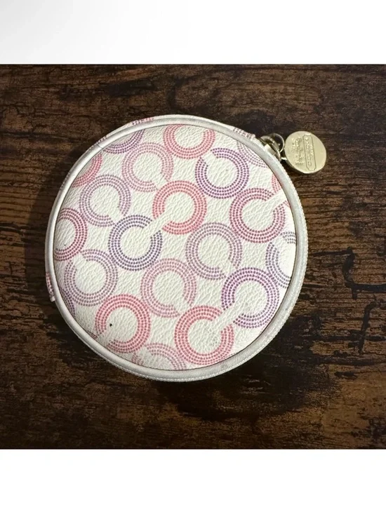 The Coach Waverly Y2K Optic Art round coin purse - Picture 4 of 4